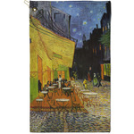 Cafe Terrace at Night (Van Gogh 1888) Golf Towel - Poly-Cotton Blend - Small