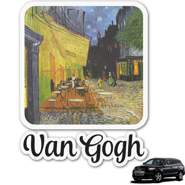 Custom Cafe Terrace at Night (Van Gogh 1888) Graphic Car Decal - Custom Size