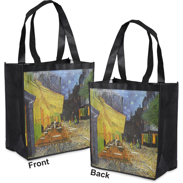 Cafe Terrace at Night (Van Gogh 1888) Grocery Bag - Apvl