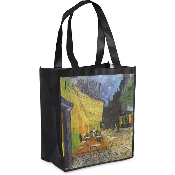 Custom Cafe Terrace at Night (Van Gogh 1888) Grocery Bag