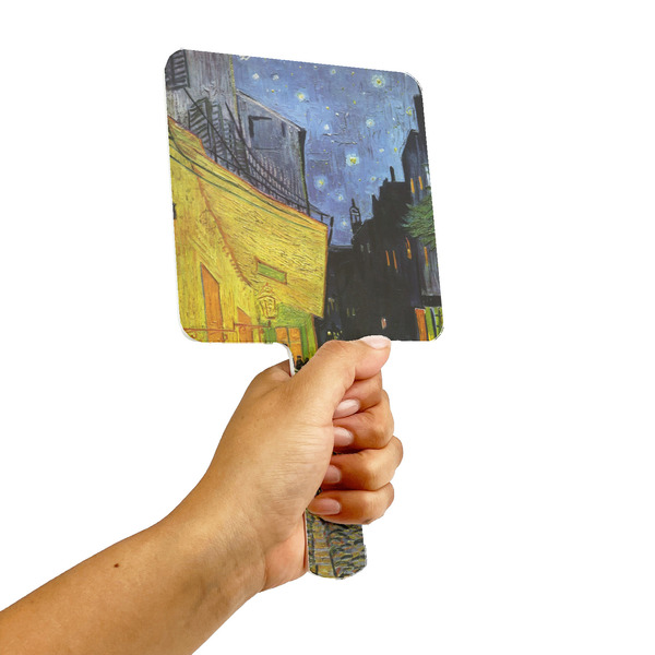 Cafe Terrace at Night (Van Gogh 1888) Hand Mirrors - Alt View