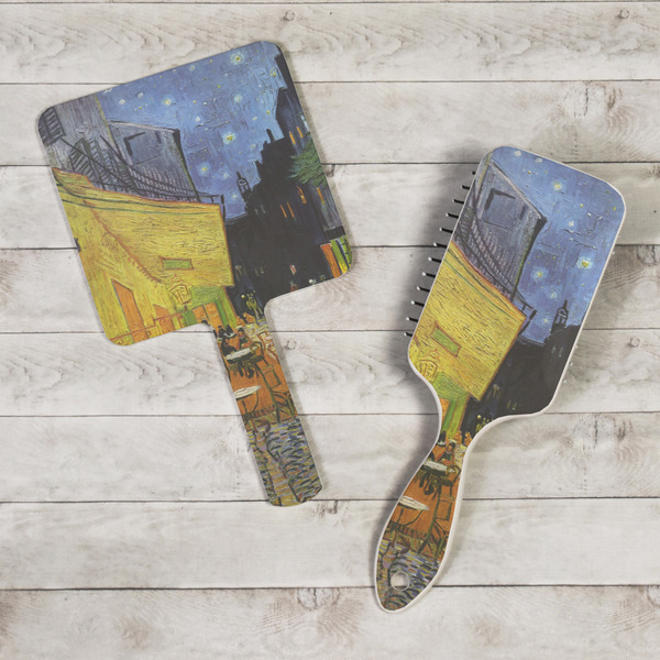 Cafe Terrace at Night (Van Gogh 1888) Hand Mirrors - In Context