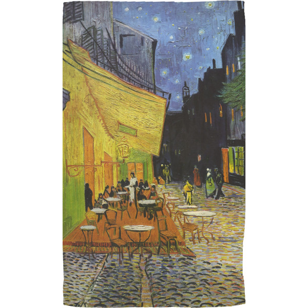 Cafe Terrace at Night (Van Gogh 1888) Hand Towel - Full View