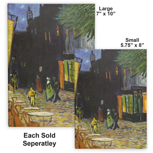 Cafe Terrace at Night (Van Gogh 1888) Hard Cover Journal - Compare
