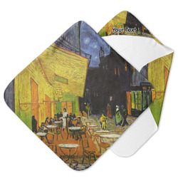 Cafe Terrace at Night (Van Gogh 1888) Hooded Baby Towel