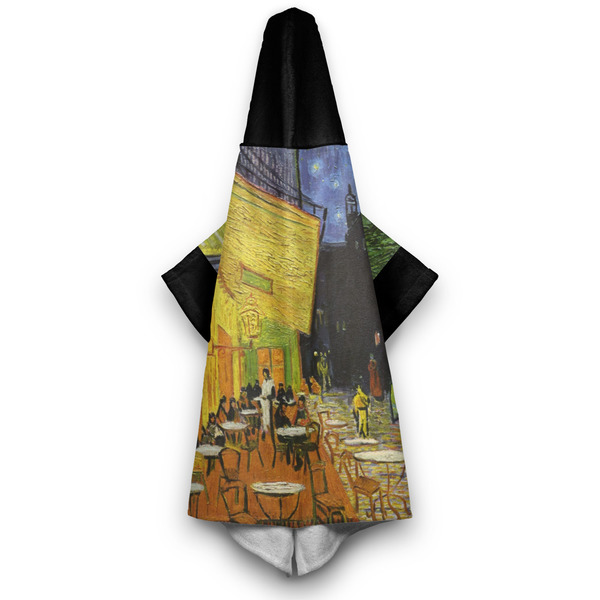 Cafe Terrace at Night (Van Gogh 1888) Hooded Towel - Hanging