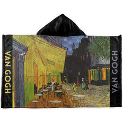 Cafe Terrace at Night (Van Gogh 1888) Kids Hooded Towel