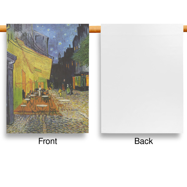 Cafe Terrace at Night (Van Gogh 1888) House Flags - Single Sided - APPROVAL