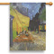 Cafe Terrace at Night (Van Gogh 1888) 28" House Flag - Single Sided