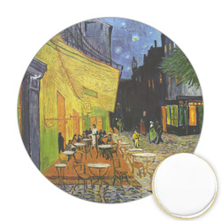 Cafe Terrace at Night (Van Gogh 1888) Printed Cookie Topper - 2.5"