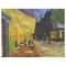 Cafe Terrace at Night (Van Gogh 1888) Indoor / Outdoor Rug - 6'x8' - Front Flat