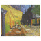 Cafe Terrace at Night (Van Gogh 1888) Indoor / Outdoor Rug - 8'x10' - Front Flat