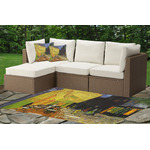 Cafe Terrace at Night (Van Gogh 1888) Indoor / Outdoor Rug - Custom Size