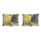 Cafe Terrace at Night (Van Gogh 1888) Indoor Rectangular Burlap Pillow (Front and Back)
