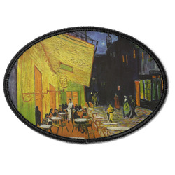 Cafe Terrace at Night (Van Gogh 1888) Iron On Oval Patch