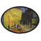 Cafe Terrace at Night (Van Gogh 1888) Iron On Patch - Oval - Front