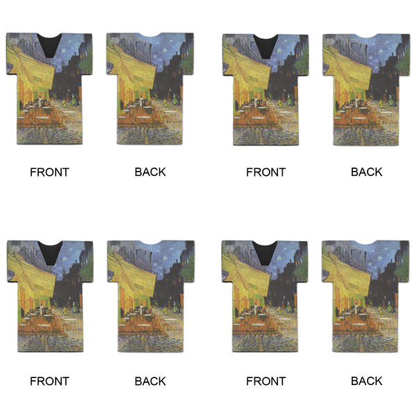 Cafe Terrace at Night (Van Gogh 1888) Jersey Bottle Cooler - Set of 4 - APPROVAL