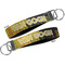 Cafe Terrace at Night (Van Gogh 1888) Key-chain - Metal and Nylon - Front and Back