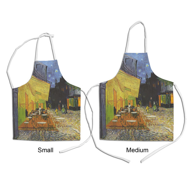 Cafe Terrace at Night (Van Gogh 1888) Kid's Aprons - Comparison