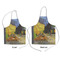 Cafe Terrace at Night (Van Gogh 1888) Kid's Aprons - Comparison