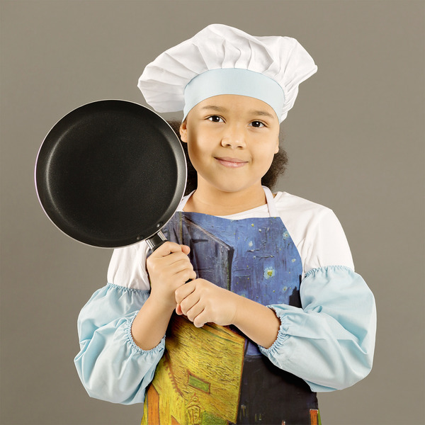 Cafe Terrace at Night (Van Gogh 1888) Kid's Aprons - Medium - Lifestyle