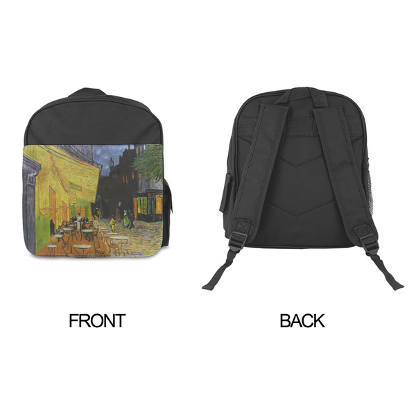 Cafe Terrace at Night (Van Gogh 1888) Kid's Backpack - Approval