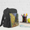 Cafe Terrace at Night (Van Gogh 1888) Kid's Backpack - Lifestyle