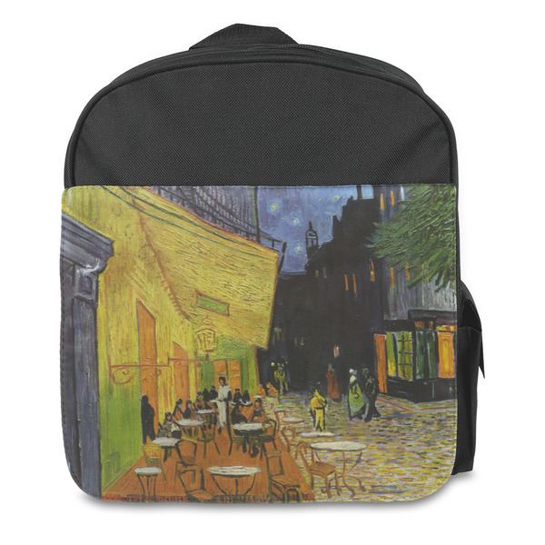 Custom Cafe Terrace at Night (Van Gogh 1888) Preschool Backpack