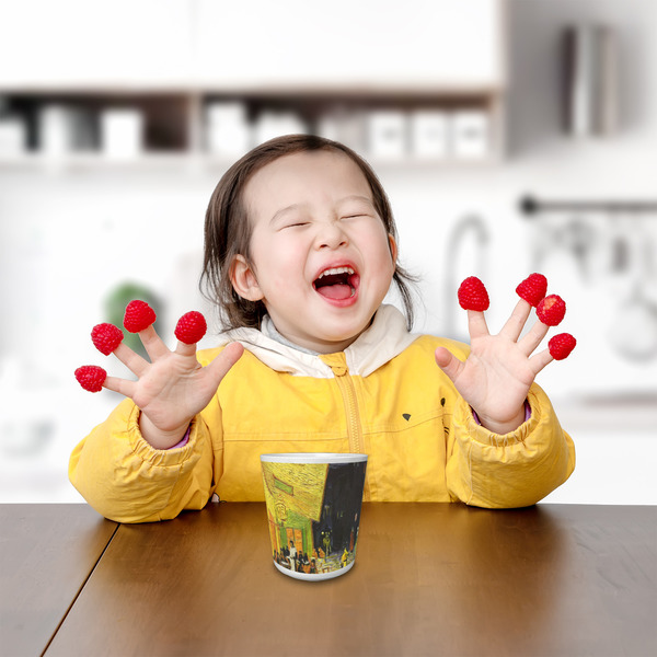 Cafe Terrace at Night (Van Gogh 1888) Kids Cup - Lifestyle