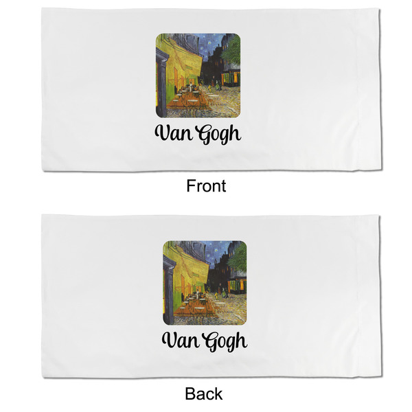 Cafe Terrace at Night (Van Gogh 1888) King Pillow Case - APPROVAL (partial print)
