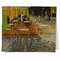Cafe Terrace at Night (Van Gogh 1888) Kitchen Towel - Poly Cotton - Folded Half