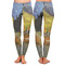 Cafe Terrace at Night (Van Gogh 1888) Ladies Leggings - Front and Back