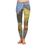 Cafe Terrace at Night (Van Gogh 1888) Ladies Leggings - Extra Large