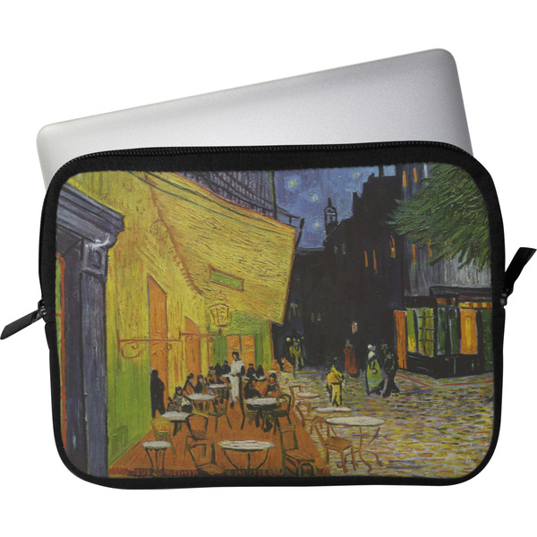 Custom Cafe Terrace at Night (Van Gogh 1888) Laptop Sleeve / Case - 15"