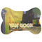 Cafe Terrace at Night (Van Gogh 1888) Bone Shaped Dog Food Mat