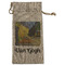 Cafe Terrace at Night (Van Gogh 1888) Large Burlap Gift Bags - Front