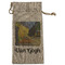Cafe Terrace at Night (Van Gogh 1888) Large Burlap Gift Bag - Front
