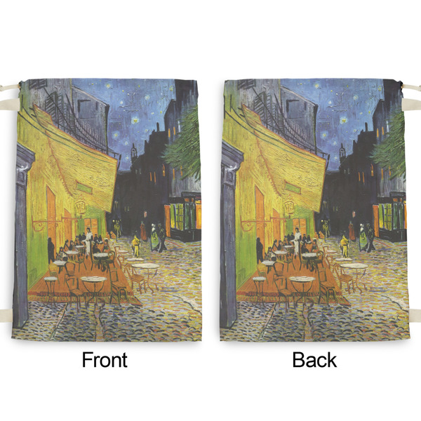 Cafe Terrace at Night (Van Gogh 1888) Large Laundry Bag - Front & Back View
