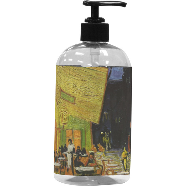 Custom Cafe Terrace at Night (Van Gogh 1888) Plastic Soap / Lotion Dispenser