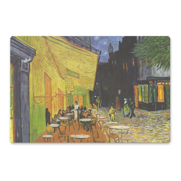 Custom Cafe Terrace at Night (Van Gogh 1888) Large Rectangle Car Magnet