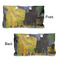 Cafe Terrace at Night (Van Gogh 1888) Large Rope Tote - From & Back View