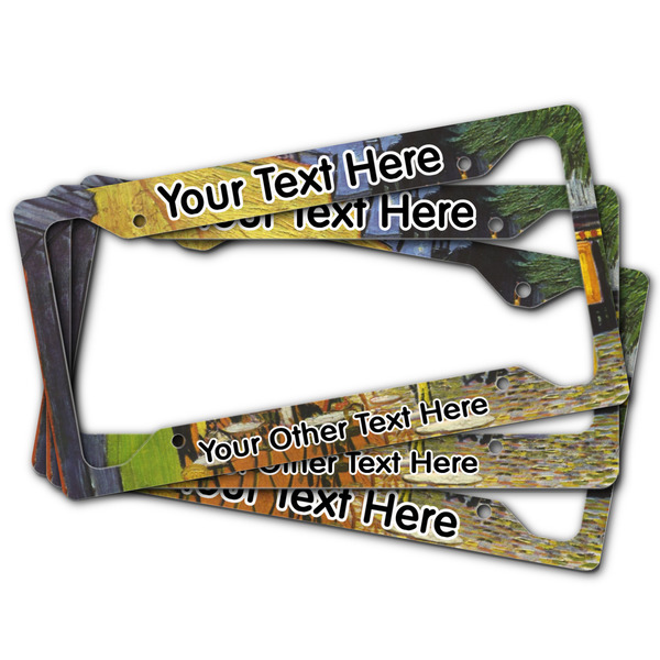 Cafe Terrace at Night (Van Gogh 1888) License Plate Frames - Parent/Main