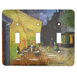 Cafe Terrace at Night (Van Gogh 1888) Light Switch Cover (3 Toggle Plate)