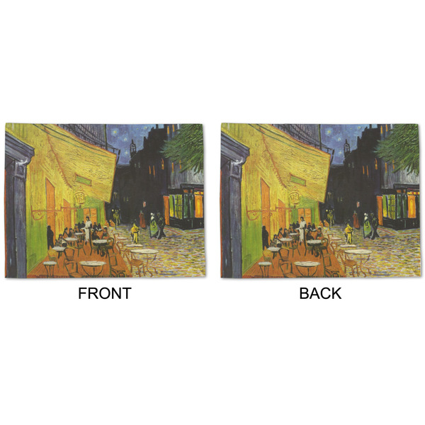 Cafe Terrace at Night (Van Gogh 1888) Linen Placemat - APPROVAL (double sided)