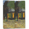Cafe Terrace at Night (Van Gogh 1888) Linen Placemat - Double Sided - Folded Half