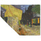 Cafe Terrace at Night (Van Gogh 1888) Linen Placemat - Folded Corner (double side)