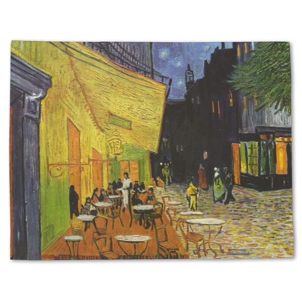 Custom Cafe Terrace at Night (Van Gogh 1888) Single-Sided Linen Placemat - Single