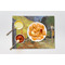 Cafe Terrace at Night (Van Gogh 1888) Linen Placemat - Single - Lifestyle