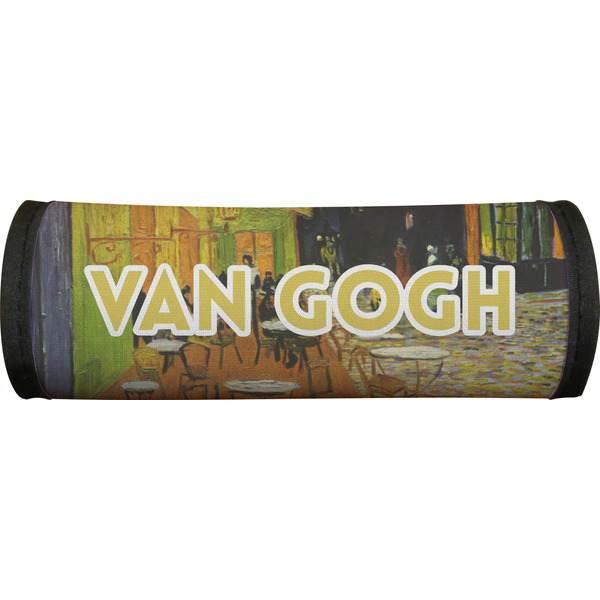 Cafe Terrace at Night (Van Gogh 1888) Luggage Handle Wrap - Front
