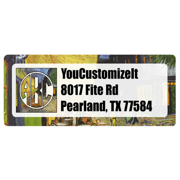 Custom Cafe Terrace at Night (Van Gogh 1888) Return Address Labels